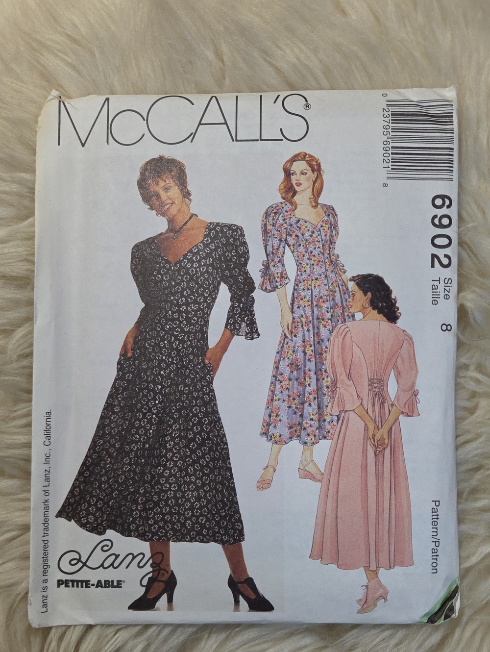 McCall's Vintage Lanz Dress Sewing Pattern 6902